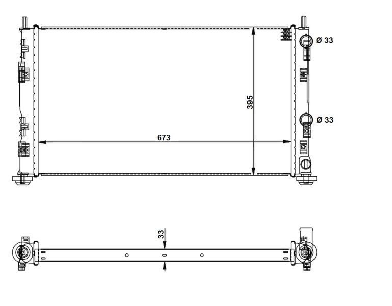 NRF 53733 Radiator, engine cooling