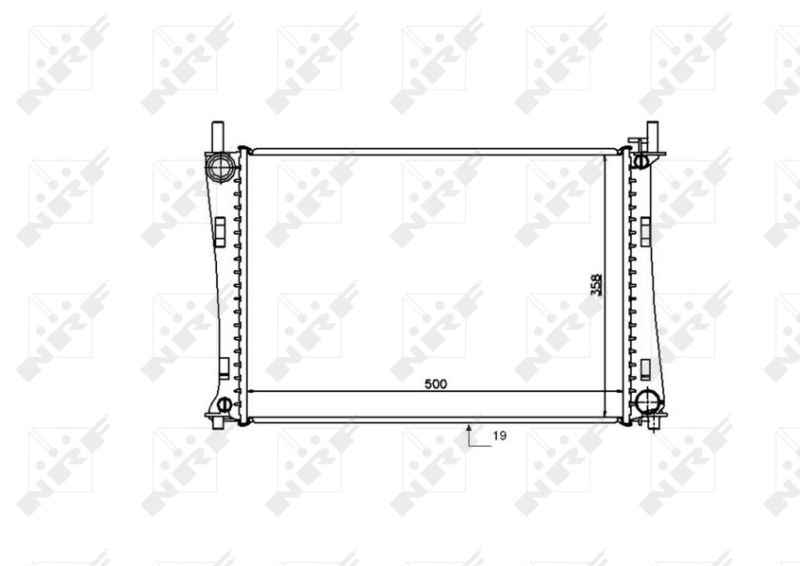 NRF 53740 Radiator, engine cooling
