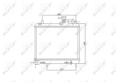 Radiator, engine cooling NRF 53745
