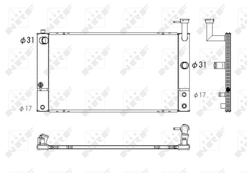 NRF 53747 Radiator, engine cooling