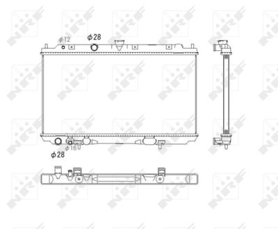 Radiator, engine cooling NRF 53760