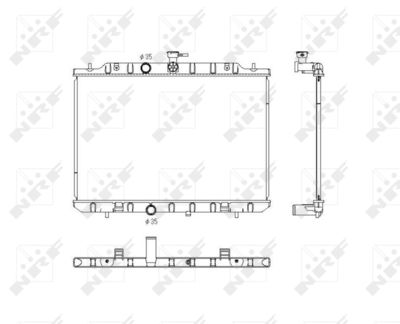 Radiator, engine cooling NRF 53761