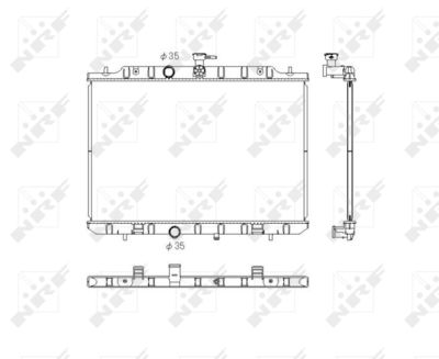 Radiator, engine cooling NRF 53762