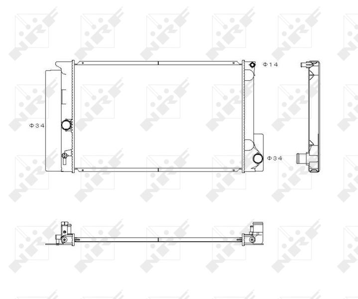 NRF 53763 Radiator, engine cooling