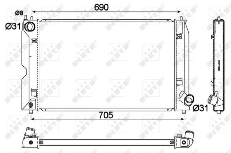 NRF 53765 Radiator, engine cooling
