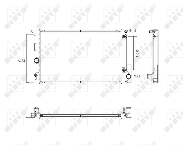 NRF 53766 Radiator, engine cooling