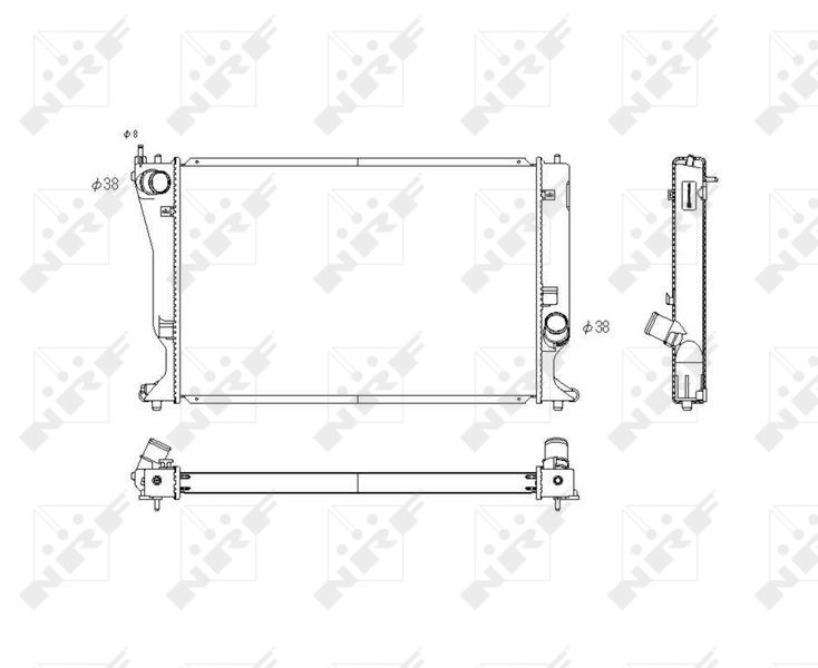 NRF 53768 Radiator, engine cooling
