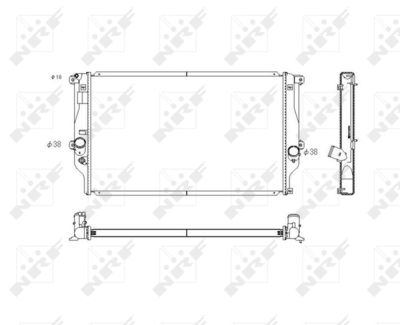 Radiator, engine cooling NRF 53769