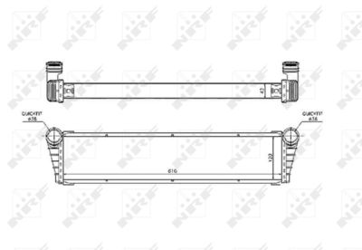 Radiator, engine cooling NRF 53799