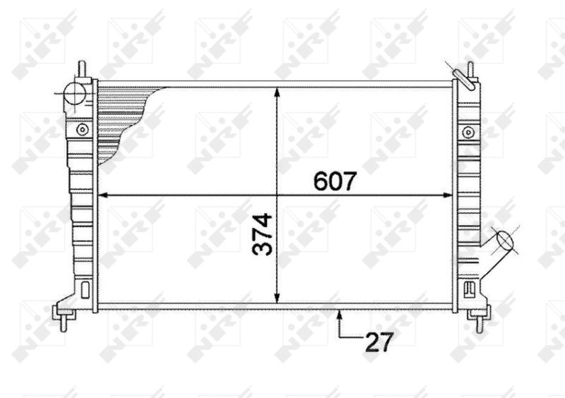 NRF 53804 Radiator, engine cooling