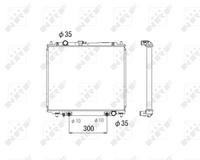 Radiator, engine cooling NRF 53810