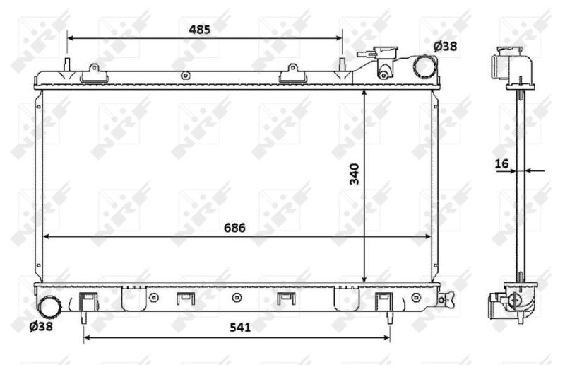 NRF 53815 Radiator, engine cooling