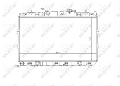 Radiator, engine cooling NRF 53819