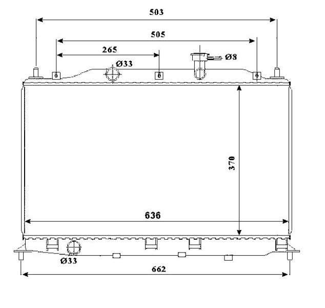 NRF 53822 Radiator, engine cooling
