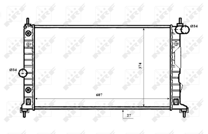 NRF 53844 Radiator, engine cooling