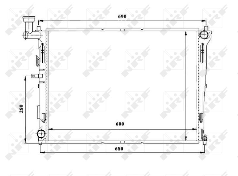 NRF 53845 Radiator, engine cooling