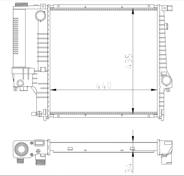 NRF 53849A Radiator, engine cooling
