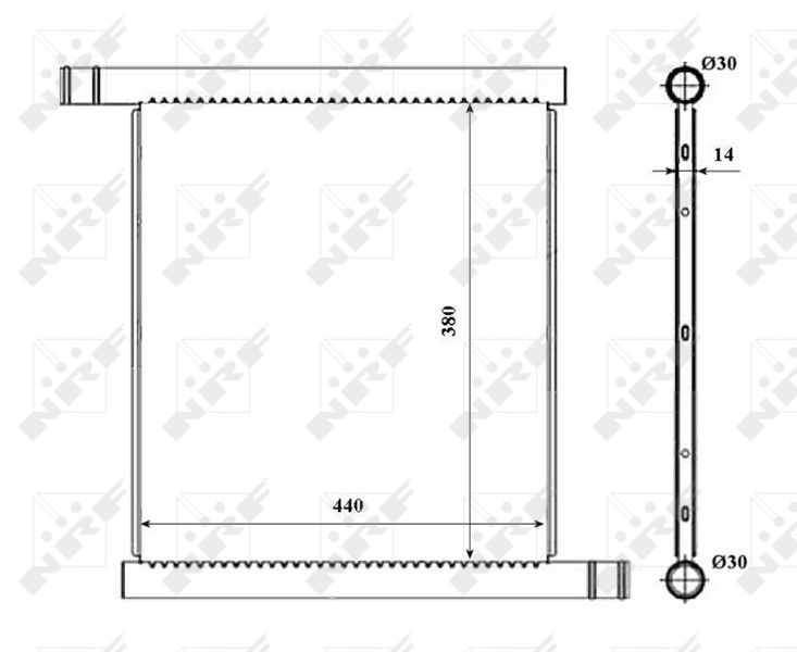 NRF 53857 Radiator, engine cooling