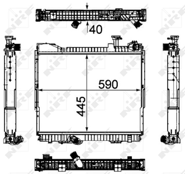 NRF 53860 Radiator, engine cooling