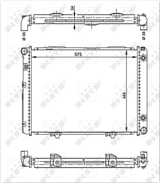 NRF 53866 Radiator, engine cooling