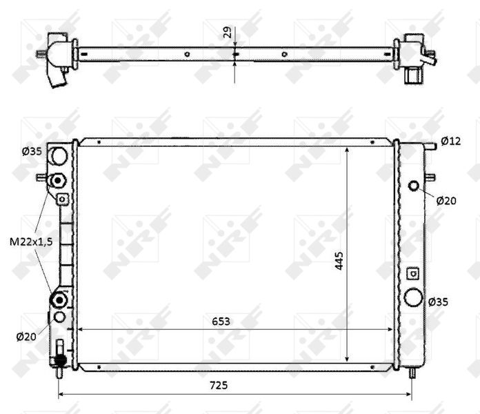 NRF 53871 Radiator, engine cooling