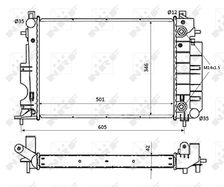 NRF 53873 Radiator, engine cooling