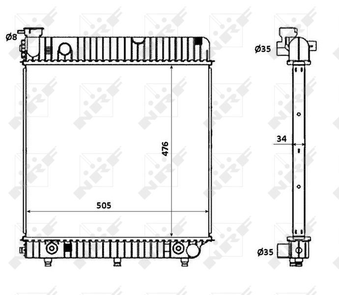 NRF 53875 Radiator, engine cooling