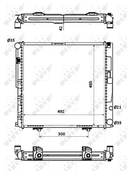 NRF 53876 Radiator, engine cooling