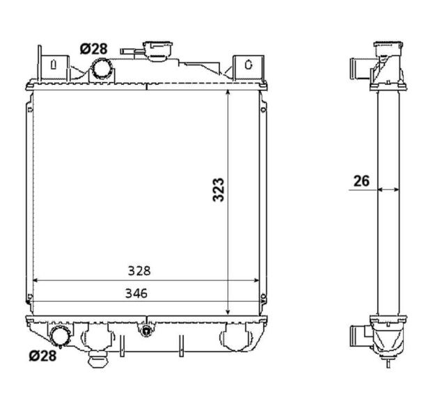 NRF 53881 Radiator, engine cooling