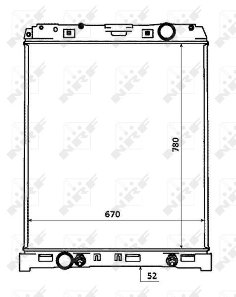 NRF 53883 Radiator, engine cooling