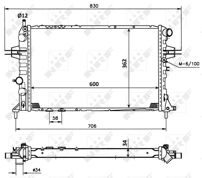 NRF 53898 Radiator, engine cooling