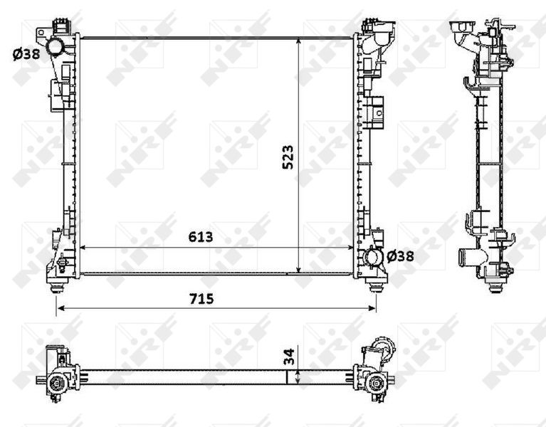 NRF 53900 Radiator, engine cooling