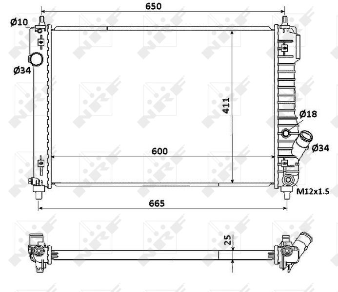 NRF 53903 Radiator, engine cooling