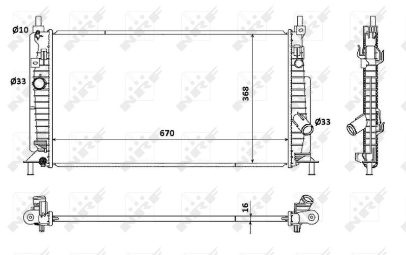 NRF 53905 Radiator, engine cooling