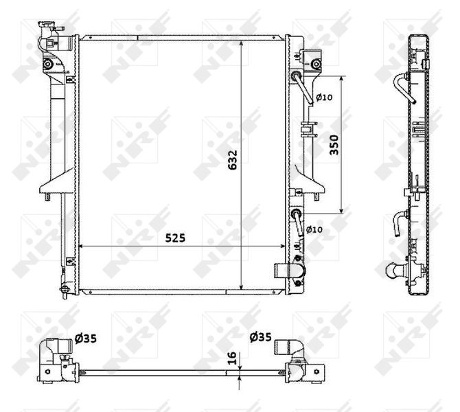 NRF 53909 Radiator, engine cooling