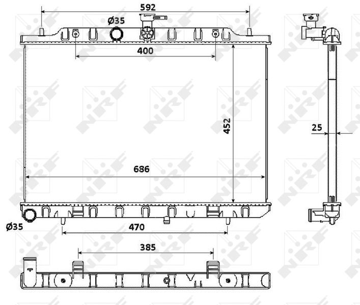 NRF 53911 Radiator, engine cooling