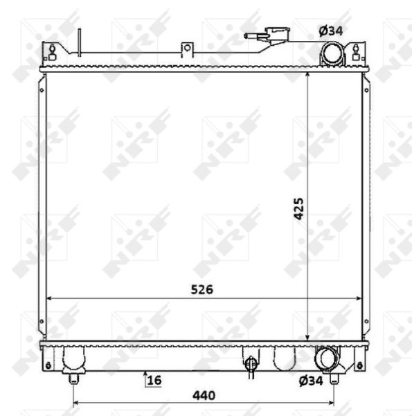 NRF 53913 Radiator, engine cooling