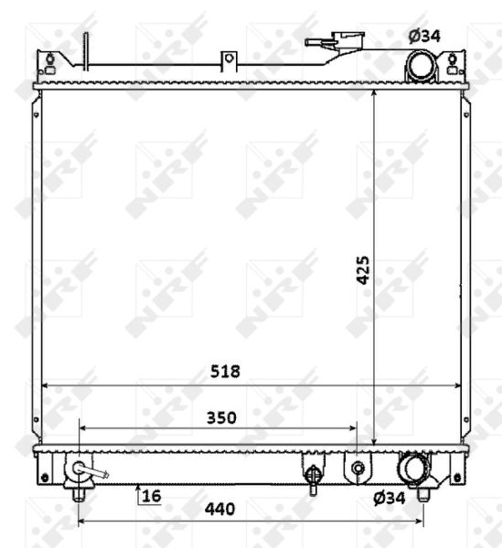 NRF 53914 Radiator, engine cooling