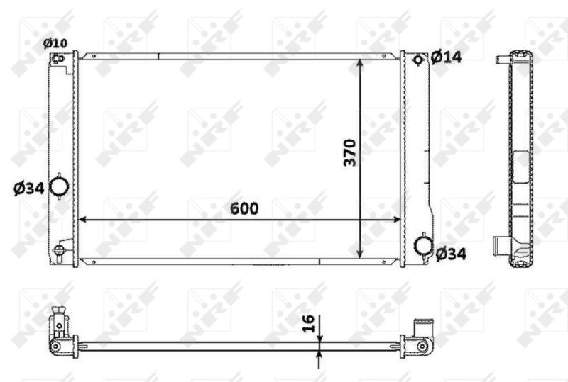 NRF 53926 Radiator, engine cooling