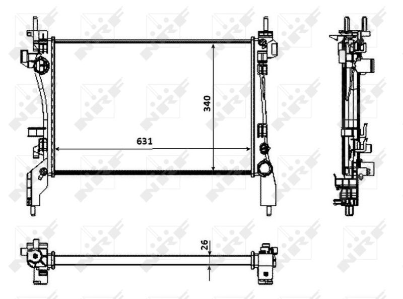 NRF 53934 Radiator, engine cooling