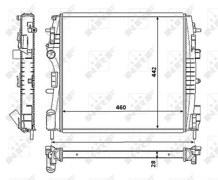 NRF 53938 Radiator, engine cooling