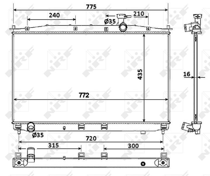 NRF 53942 Radiator, engine cooling