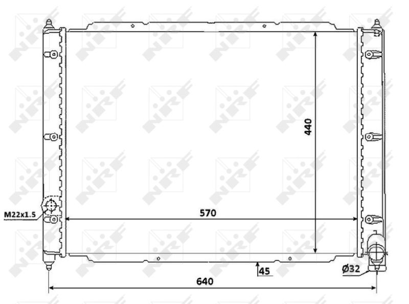 NRF 53944 Radiator, engine cooling