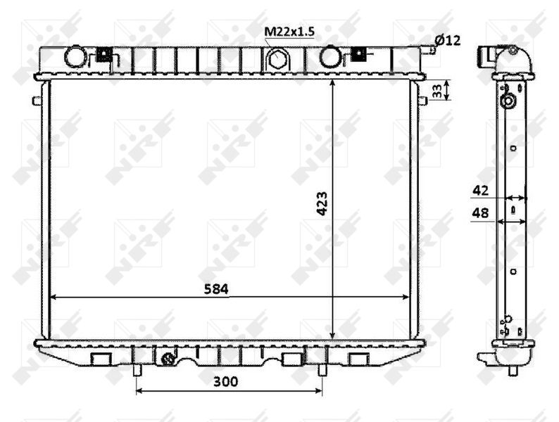 NRF 53947 Radiator, engine cooling