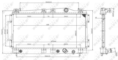 Radiator, engine cooling NRF 53955