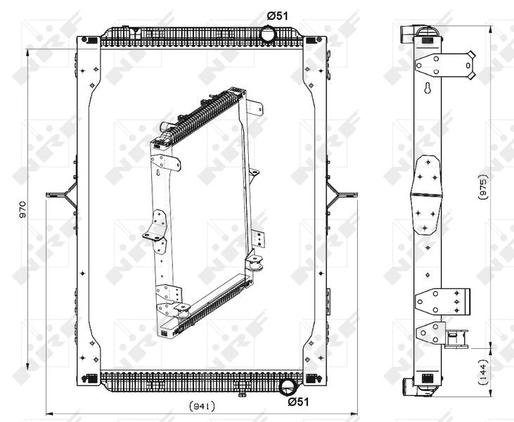 NRF 539564 Radiator, engine cooling