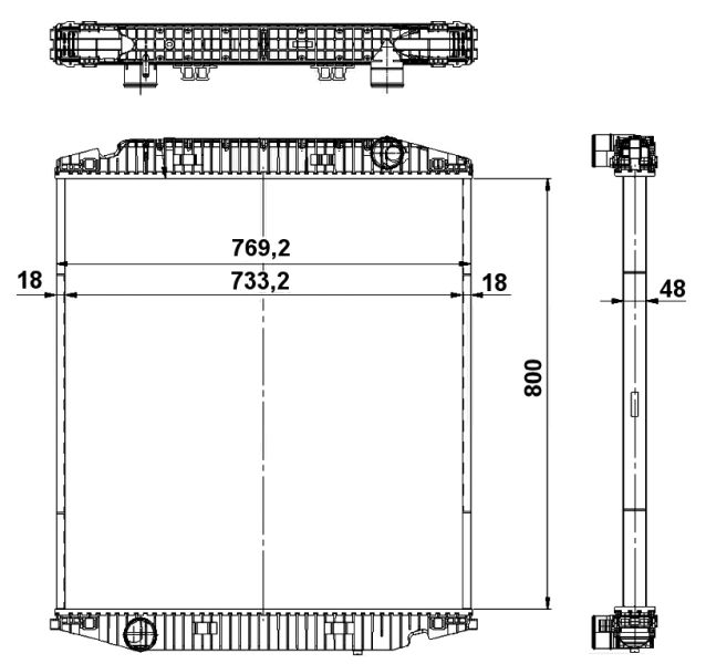NRF 539567 Radiator, engine cooling