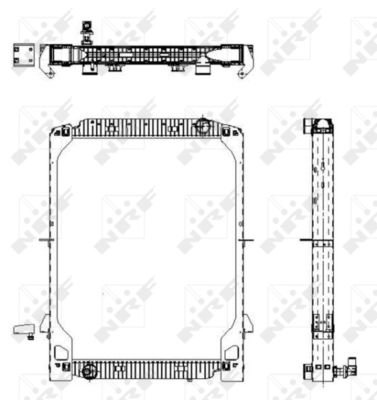 Radiator, engine cooling NRF 539568