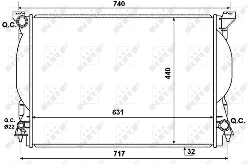 NRF 53957 Radiator, engine cooling
