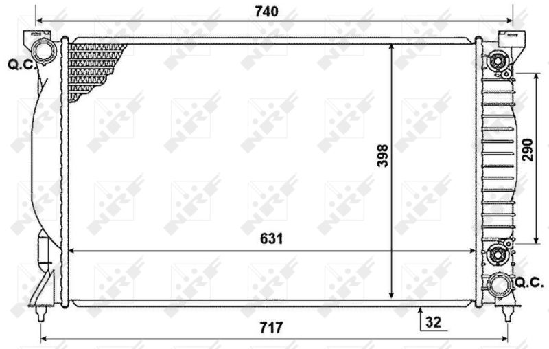 NRF 53958 Radiator, engine cooling